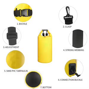 Kustom PVC 2L 3L 5L 10L 20L 30L Sport Sacs secs de stockage pour Kayak Beach Olahraga Étanche <span class=keywords><strong>Camping</strong></span> et Randonnée Ransel Gear - Product Image 4