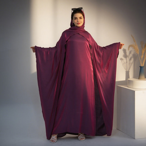 2025 nouvelle gloire dubaï <span class=keywords><strong>turquie</strong></span> dubaï couleur unie perlée élégante Robe - Product Image 2
