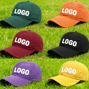 Casquette de baseball en coton 100% de haute qualité, couleur unie, logo brodé personnalisable, casquette personnalisée pour hommes et femmes - Product Image 1