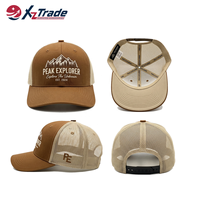Casquette de baseball unisexe ventilée en maille pour l'extérieur, avec logo brodé personnalisé, en mousse rigide, prix d'usine, la mieux notée