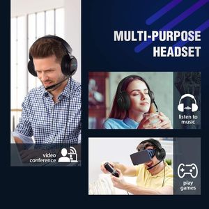 NUBWO N18 Wired Gaming Headset with Detachable Mic & USB Audio Controller, Over-Ear for PC, PS5, Xbox, Switch - Product Image 4