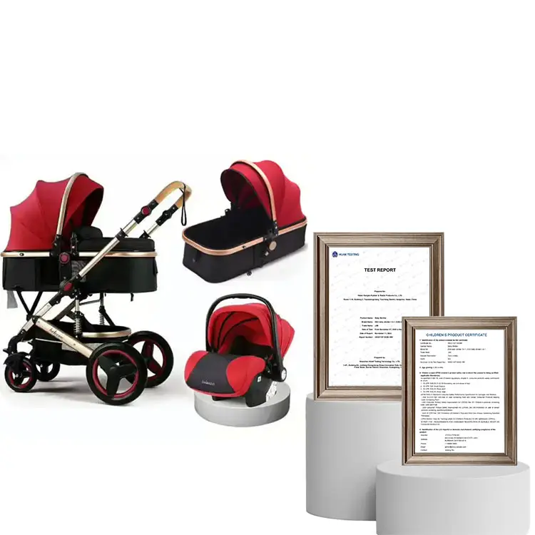 JXB – poussette de luxe haut de gamme pour nouveau-né 3 en 1, système de voyage confortable pour bébé