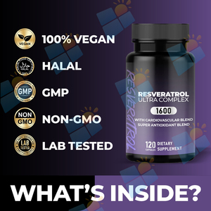 Suplemen Kapsul Resveratrol Vegan Alami Murni 1600mg SUNI OEM/ODM Label Pribadi untuk Dukungan Kekebalan Tubuh Grosir - Product Image 3