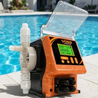 Pompe doseuse numérique à moteur pas à pas 15L/H 6 bars PVDF 4-20mA RS485 Précision IP65 pour dosage de produits chimiques RO et piscine OEM