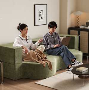 Sofá <span class=keywords><strong>Cama</strong></span> Modular <span class=keywords><strong>de</strong></span> Diseño Moderno y Lujoso, con Relleno <span class=keywords><strong>de</strong></span> Esponja, Compresión al Vacío y Tapicería <span class=keywords><strong>de</strong></span> Tela, Duradero y Cómodo - Product Image 2