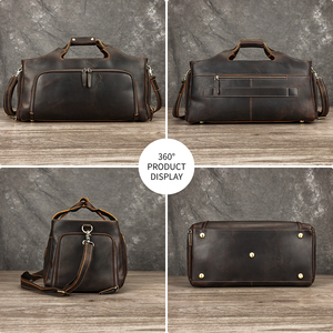 MARRANT man Crazy Horse in vera pelle week-end borsone borsone grande capacità <span class=keywords><strong>bagaglio</strong></span> <span class=keywords><strong>a</strong></span> <span class=keywords><strong>mano</strong></span> in pelle borsa da viaggio uomo - Product Image 2
