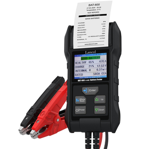 Lancol 40-3000cca Pin Tester với máy in 2.8inch màu LCD hiển thị pin Tester Checker 12V 24V 48V - Product Image 1