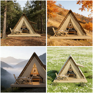 Tenda <span class=keywords><strong>Glamping</strong></span> di Lusso Impermeabile con Bagno, Tenda Safari in Tela per Hotel e <span class=keywords><strong>Resort</strong></span> all'Aperto, Supporta la Personalizzazione - Product Image 2