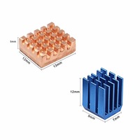 Enfriador de diseño de aletas de aluminio Raspberry Pi 4 Cm4 Pcb Ic Módulo de computadora Peltier de alta potencia Disipador de calor con ventilador