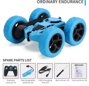 Dual-Sided 360 Flips Rotating RC Cars 4WD 2,4 Ghz Mini Stunt Car Toy con 6 canales de <span class=keywords><strong>control</strong></span> remoto - Product Image 6