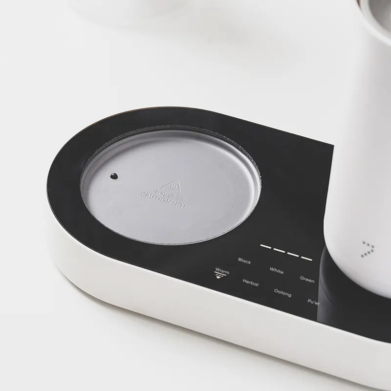 Seven & Me pantalla táctil caliente automática tetera eléctrica de vidrio con té Infus tetera con termostato