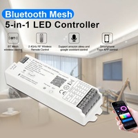 DC 12V 24V tira de LED RGB controlador de música BT atenuador inteligente programable para entretenimiento