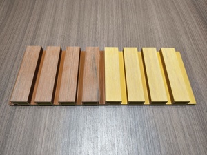 Fabrik-Großhandel WPC Geriffelte Deckenplatte Co-Extrusions-Gitter Dekorative Fassade Wasserfeste ASA-Wandplatte für Außenwände - Product Image 3