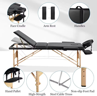 Professioneller Leichtgewichtiger Tragbarer Wimpern-Tattoo-Massagetisch Modernes Design Verstellbare Gesichts-Salon-Spa-Liege für Behandlungen