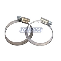Colliers de serrage en acier inoxydable 304 réglables de type allemand 40-60 mm