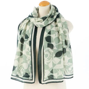 Chales y Bufandas Estampados de Diseño para Mujer al por Mayor, Material de Poliéster, Estilo Chino, Ligeros, Transpirables, para Todas las Temporadas - Product Image 6