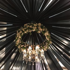 Panneaux de plafond en mousseline noire 5x20 pieds, draperies d'arche de mariage, rideaux en tissu transparent, drapage pour cérémonie, réception, décoration de swag - Product Image 5