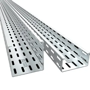 Outdoor Straight Metal Perforated Cable Tray Galvanized