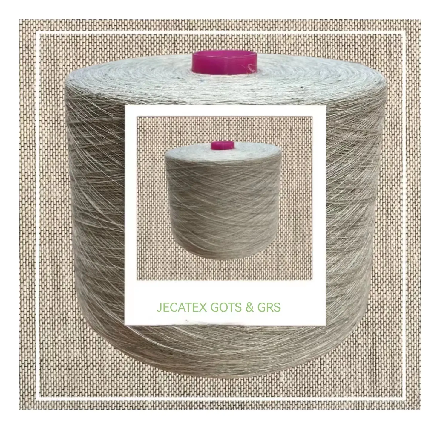 Certified 100% Organic Linen Yarn 20Nm for clothing