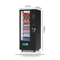 Automaat Snack Drinkt Sushi Snoep Groenten Fruit Koeling Elektronische Automaat Met T-Handgreep Slot