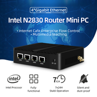 Routeur pare-feu sans ventilateur 12V Processeur Intel Quad Core 4 RJ45 I226 2.5G LAN HD-MI VGA Linux Micro ordinateur Pfsense Mini PC serveur