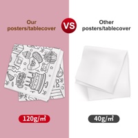 Bannière de coloriage en papier géant pour bricolage personnalisé, nappe d'affiche de coloriage géante pour cadeaux d'artisanat d'Halloween, décorations de fête pour enfants