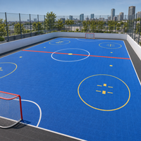 Sol de patinage à roulettes à faible entretien, dalles en PP remplaçables pour clubs, écoles et centres de divertissement commerciaux