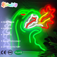 Décoration de salle de jeux et de chambre d'adolescent : Enseigne néon LED « King of the Monster », lumière néon alimentée par USB, lampe murale pour la décoration de salle de jeux