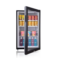 Mini-réfrigérateur portable 110L avec bar à glace et congélateur, panneau revêtu PCM, première classe d'efficacité énergétique, avec serrure, certifié CE