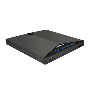 Nuevo Modelo <span class=keywords><strong>de</strong></span> Unidad Óptica Externa 7 en 1 con HUB y Reproductor <span class=keywords><strong>de</strong></span> Memoria USB, <span class=keywords><strong>Lector</strong></span> <span class=keywords><strong>de</strong></span> Tarjetas SD/TF, Grabadora <span class=keywords><strong>de</strong></span> DVD/CD <span class=keywords><strong>para</strong></span> Portátil - Product Image 1