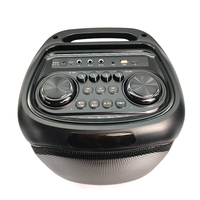 Enceinte portable en plastique de 8 pouces, système audio actif de 200 W, amplificateur de fête avec lumière LED