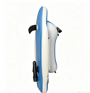 Perahu Jet Ski Elektrik Tiup Kain PVC Tebal Drop Stitch 2 Orang dengan Thruster Bawah Air untuk Olahraga Air Kolam Renang dan Laut - Product Image 2