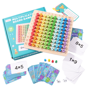 Bằng Gỗ Montessori Toán Học Giảng Dạy Giáo Dục Đồ Chơi Khai Sáng Toán Học Bằng Gỗ Nhân Hội Đồng Quản Trị Trò Chơi Đồ Chơi - Product Image 6