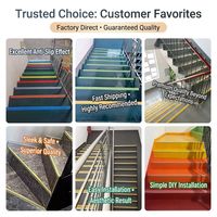 Revêtement de marche d'escalier en PVC durable, moderne et écologique avec nez de marche intégré pour projets de rénovation résidentielle – Vente directe usine