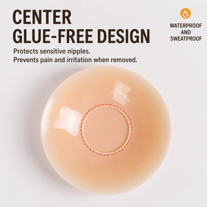 Protège-tétons en silicone pur adhésif sans colle, protection des points sensibles, 10 couleurs, anti-protrusion, coussinets mammaires solides - Product Image 2