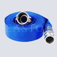 Tuyau d'irrigation agricole flexible en PVC plat / tuyau de drainage plat pour l'irrigation agricole 2 4 bar 1,5 3 4 5 6 8 pouces