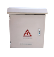 Boîtier de distribution de charge pour VE en acier inoxydable IP65 avec verrouillage sécurisé, résistant aux intempéries, antivol et ventilé pour extérieur