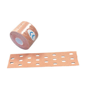 BLUENJOY bande de kinésiologie athlétique coton élastique imperméable à l'eau motif perforé personnalisé rouleau de kinésiologie prédécoupé adhésif amical - Product Image 1
