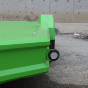 Remolque de Eje Central Personalizable, Remolque de Plataforma Verde con Ruedas de Aleación de Aluminio - Product Image 3