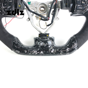 Volant en fibre de carbone forgé argenté LED pour Subaru WRX STI VA VB 2015-2022, personnalisation possible - Product Image 3