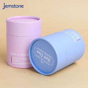 Usine en gros 100% papier cylindre biodégradable recyclé peut rond emballage boîte de tube en papier cadeau - Product Image 3