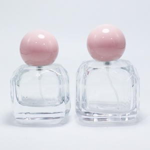 Best Price Empty pink Cute Crimp Perfume Oil <b>Bottle</b> 30ml 50ml 100ml Round Perfume <b>Bottle</b> With Packing Box - Product Image 2