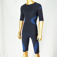 Combinaison d'entraînement bleue grande taille EMS, machine de fitness Miha Bodytec EMS, sous-vêtements EMS Miha Bodytec