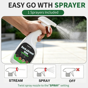 Adhesivo Acrílico Permeable para Grava, Revestimiento Líquido para Grava y Piedras, para Paisajismo Exterior, Ecológico, Anti-UV, de Larga Duración - Product Image 5