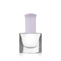 DH16 carré verre vernis à ongles bouteilles 4.5ml capacité gel/sablage Surface estampage à chaud bouchon à vis vide PP emballage diffuseur