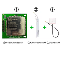 Modul SIMcom SIM7600G Global Band Development Board 4G LTE CAT1 GNSS Modul Core Board Breakout Kit Dengan Antena GPS FPC