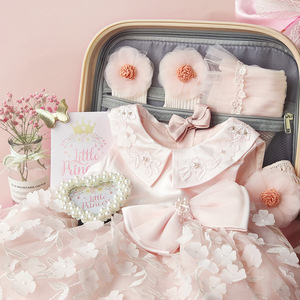 Coffret Cadeau Bébé Fille – Robe Tutu Princesse en Coton et Dentelle, <span class=keywords><strong>Ensemble</strong></span> Vêtements Nouveau-né 12-18 Mois, Fête d'Anniversaire, Multi-pièces de <span class=keywords><strong>Luxe</strong></span> avec Fermeture Éclair - Product Image 3