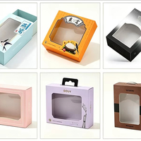 Caja de Regalo Personalizada de Papel Kraft y Cartón Blanco para Cajas Sorpresa de Pequeño Volumen, Exhibición de Productos de Cuidado de la Piel y Joyería
