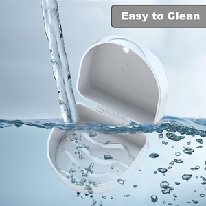 Mát Clover chỉnh nha người lưu giữ trường hợp silicone từ aligner Trường hợp với logo và lỗ thông hơi để lưu trữ răng giả - Product Image 2
