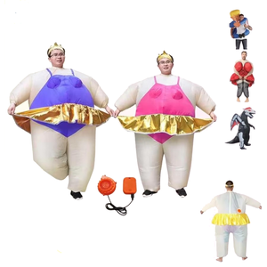Disfraz Inflable Divertido <span class=keywords><strong>para</strong></span> Adultos, Bailarina de Ballet Gorda, Luchador de Sumo, Disfraz Inflable <span class=keywords><strong>para</strong></span> <span class=keywords><strong>Halloween</strong></span>, Carnaval, Fiesta - Product Image 1